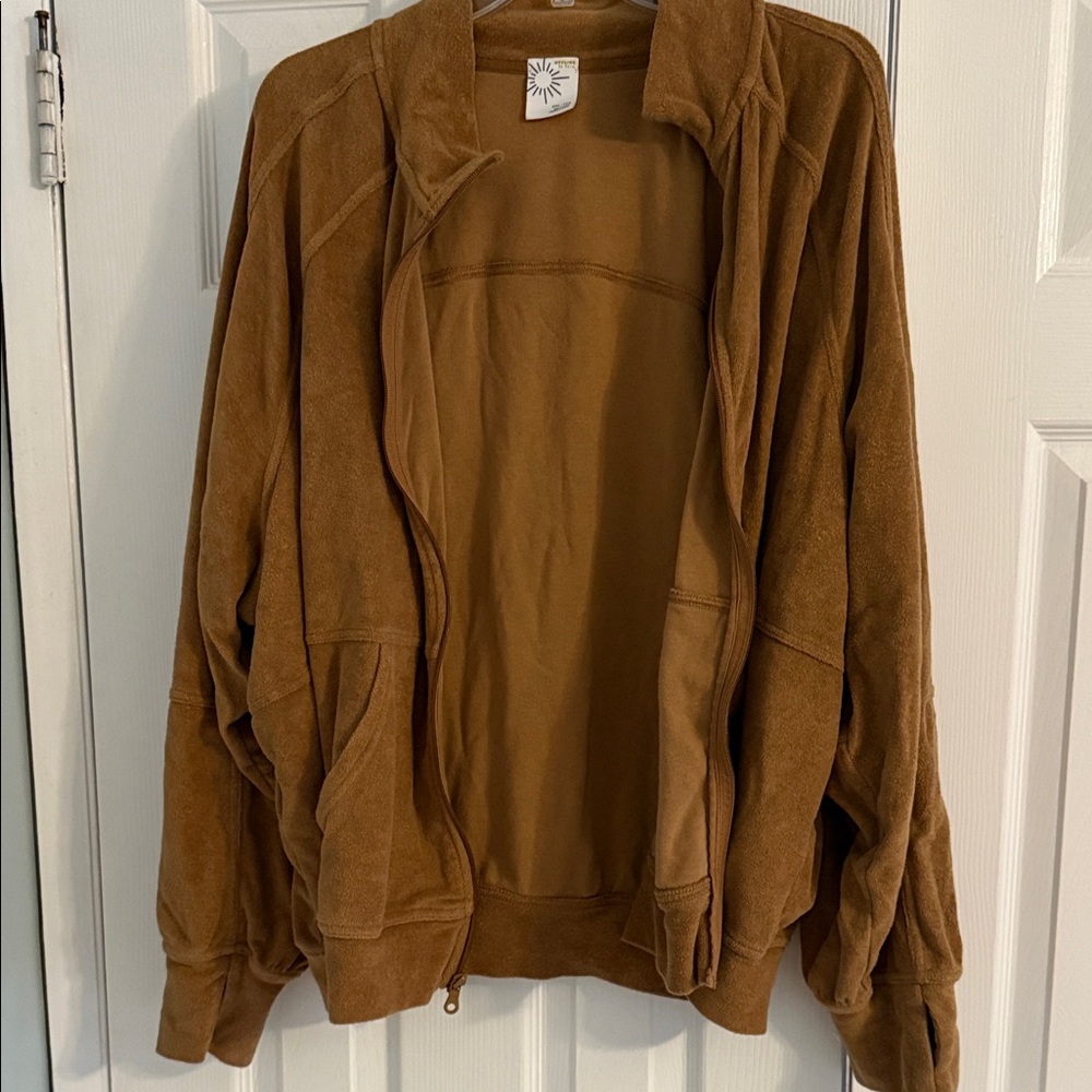 Aerie Tan Zip up